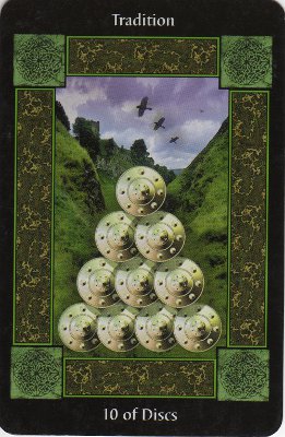 Picture of the 10 of Disks Card