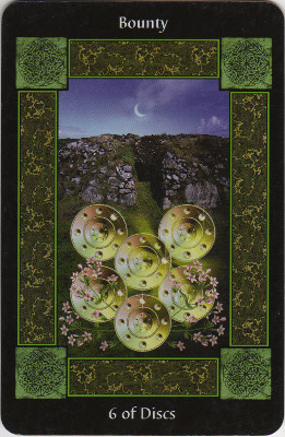 Picture of the 6 of Disks Card