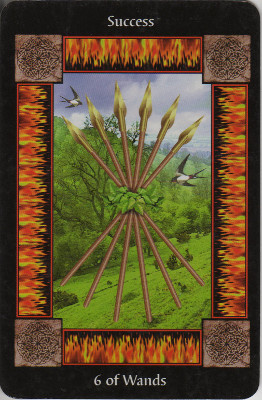 Picture of the 6 of Wands Card