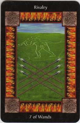 Picture of the 7 of Wands Card