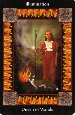 Picture of the Queen of Wands Card